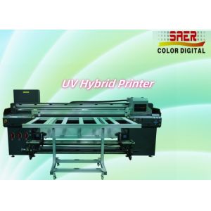 Large Format Hybrid UV Roll To Roll And Flatbed Printer Multi Functional Inkjet