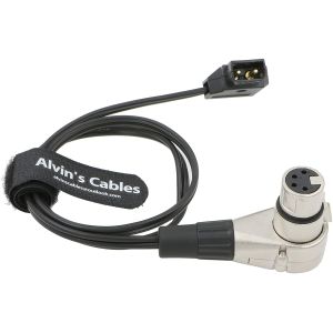 Alvin's Cables Luxury D Tap To XLR 4 Pin Female Right Angle Power Cable For ARRI