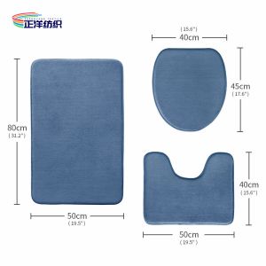 High Density Memory Foam 15mm Waterproof Foot Mat Anti Slip SBR Foam Toilet Seat