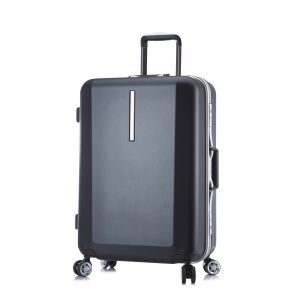 China Luxury PC Aluminum Frame Business Trip Waterproof Carry On Suitcase Luggage with 360 Degree Spinner Wheel Hard Case on sale