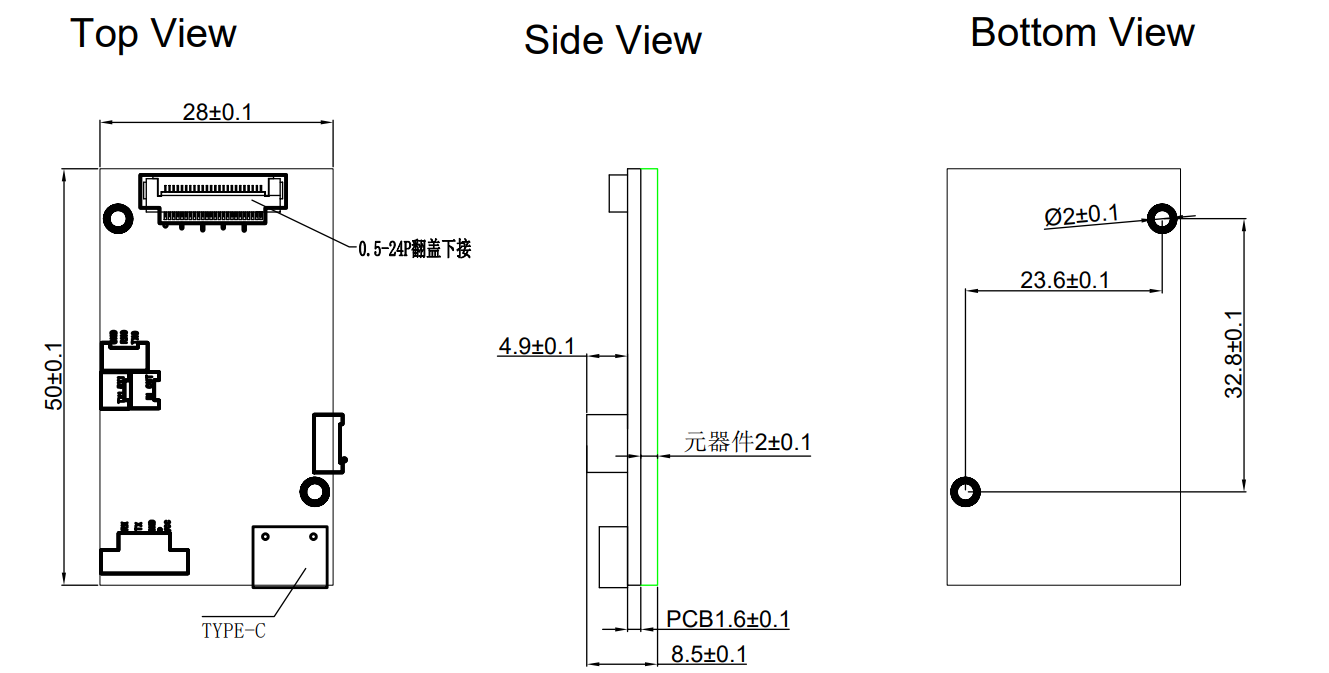 1/1.8 Inch SC450AI USB Camera Module 4MP FF Embedded Camera Modules