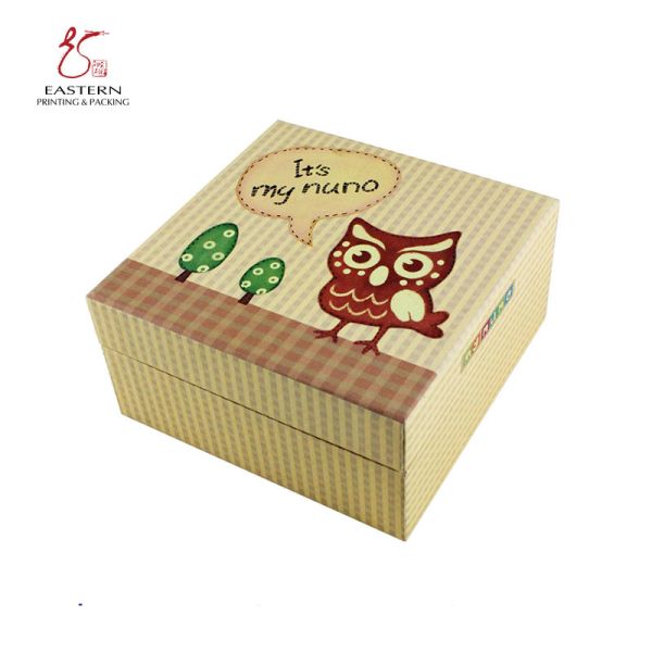 Quality Cartoon Pattern Recycled Cardboard Gift Boxes With Envelope Insert wholesale