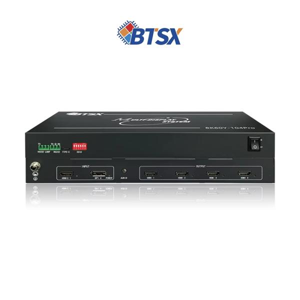 8K60 Multi-Screen Expander Video Wall Controller with 1 in 4 Out HDMI 2.1 and DP