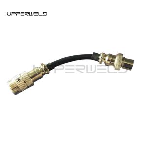 Cheap Customized Black 5 Pin Male to Male HF Wire Adapters Control Wire Plugs for TIG Welding Accessories for sale