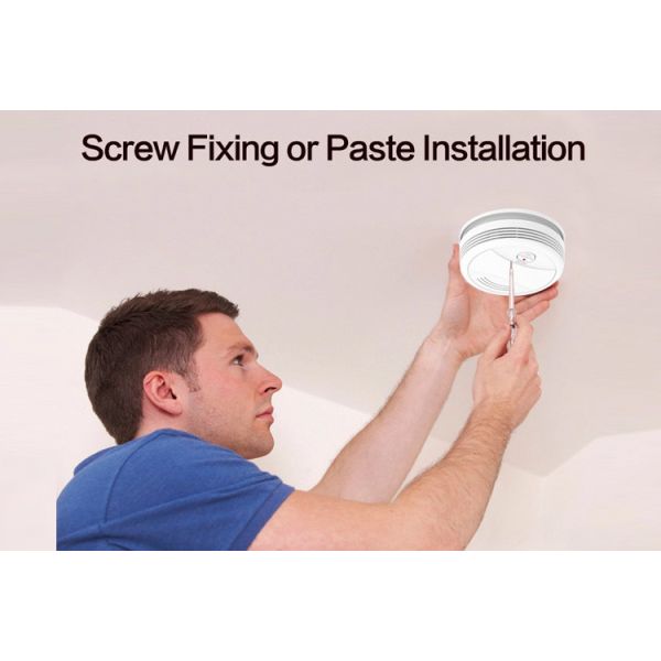 Lightweight Wireless Battery Smoke Alarm Detector , 9v Battery Fire Alarm