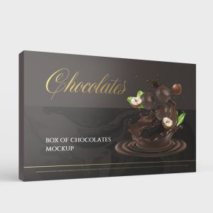 Custom Printing Luxury Belgian Chocolate Praline Box Cardboard Material
