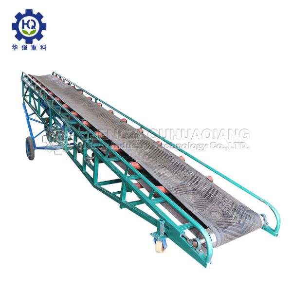 Horizontal Inclined ISO B500 1m/S 7.5KW Portable Conveyor Belt Systems Mobile