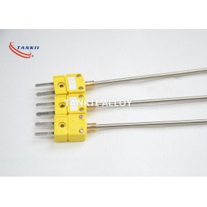 ANSI K Type Thermocouple Sensor 1m Length With SS310 Sheath