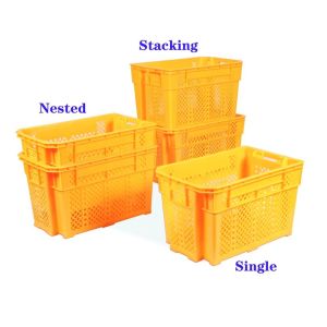 Beverage Bottle Perforated Plastic Crate For Tomatoes Other Fruits