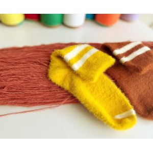 0.7cm 0.9cm 1.3cm Super Soft Fancy Yarn Feather Yarn For Knitting Socks