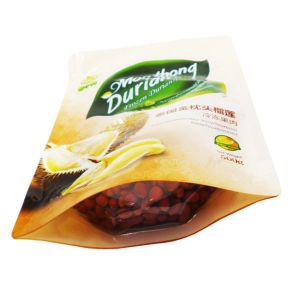 Custom food packaging Waterproof biodegradable plastic foil bag Zipper standing