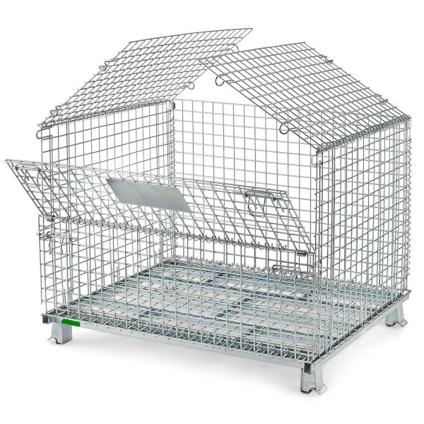 Quality Q235 Steel Stackable Wire Mesh Cages Heavy Duty Warehouse wholesale