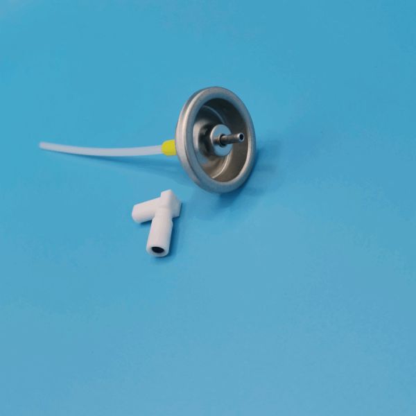 High-Performance Metered Aerosol Valve with Silver Finish for 2-4 Bar Pressure