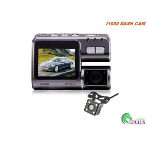 Night Vision Car Camera With 170 Degree Width Angle , Dual Lens Car Recording