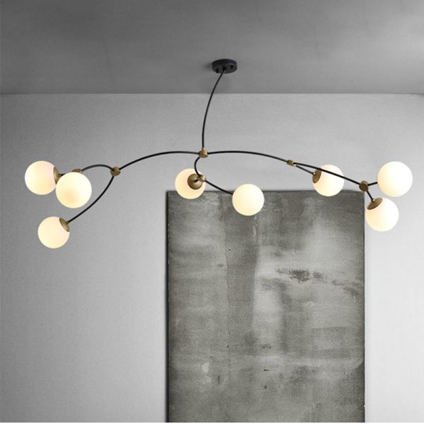 Quality Nordic style lamps and lanterns IVY Pendant Lamp modern minimalist art magic bean chandelier(WH-MI-183) wholesale