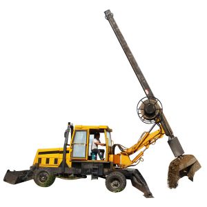 Multi - Function Pile Driving Machine 20m Depth For Soil Layer , Clay Layer