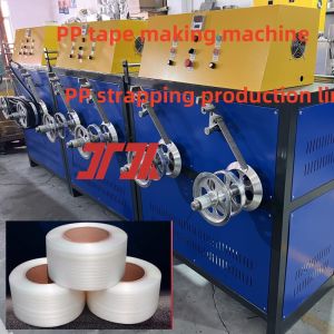 PLC Control System PP Plastic Packing Strap Belt Making Machine With Adjustment