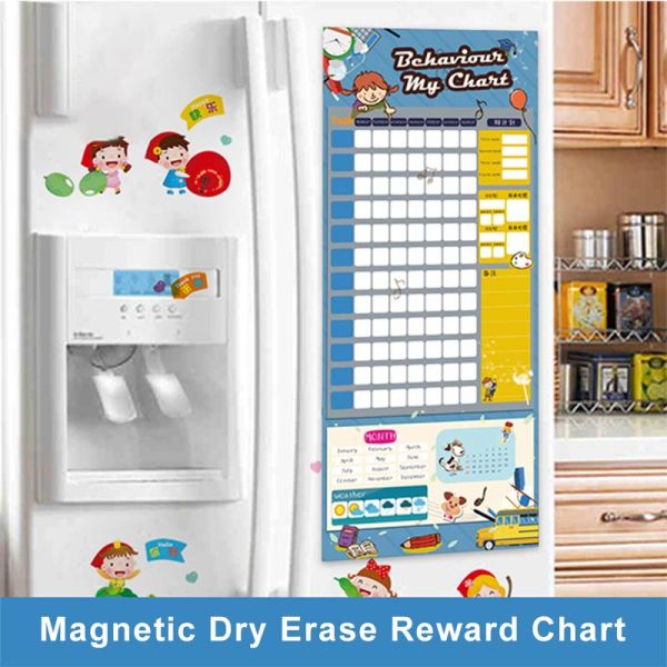 Children Magnetic Dry Erase Reward Chart Behavior Chart
