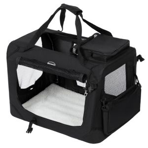 China Fancy Songmics Pet Carrier Heavy Duty Non Toxic Fabric Material Washable on sale