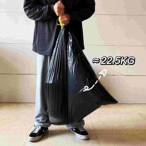 Embossing Surface Handling LDPE Black Star Seal Big Garbage Bags for Your