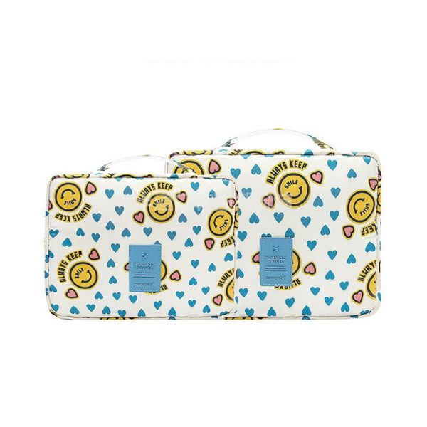 Quality Cartoon Patterns Colorful Travel Organizer Bag SGS Certificated Multiple Compartments wholesale