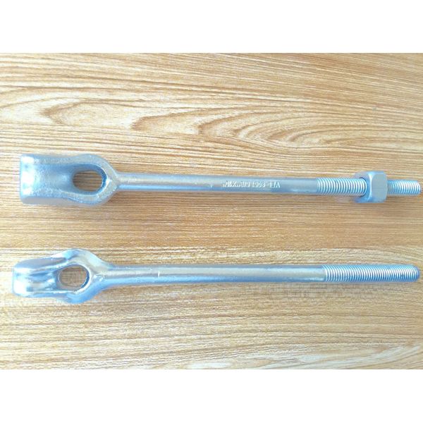 Quality 5/8"x6ft  Forged Thimble Eye Anchor Rods Anchor Rod For Power Line Hardware Line Fittings wholesale