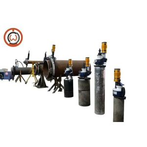 Split OD Mount Portable Pipe Cutting Beveling Machine Hydraulic Driven 220V -
