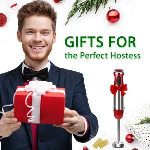 Kitchen Handheld Soup Blender 4-In-1 Ergonomic Design With Variable Speeds