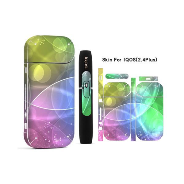 Colorful Skin Electronic Cigarettes Sticker / Waterproof Pvc Sticker For Iqos 2.4plus