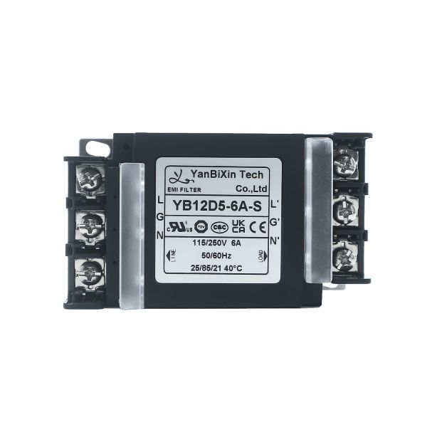 YBX New Type Single-Phase Filter Safe Plastic Housing EMI/EMC Filter With
