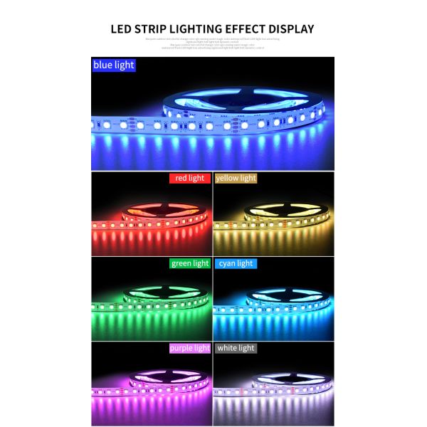 Remote Control 84leds/m 12V 25W SMD 5050 LED Strip Light IP20