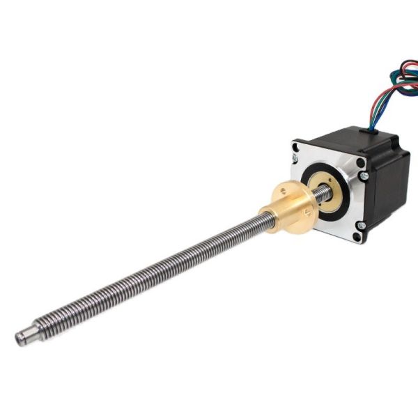 High Thrust 980N Hybrid Nema 23 Linear Actuator Stepper Motor With Lead Screw