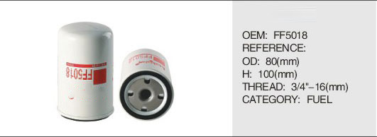 Quality FILTER AUTO ENGINE PARTS FUEL OIL FILTER FF5018  3903640 wholesale