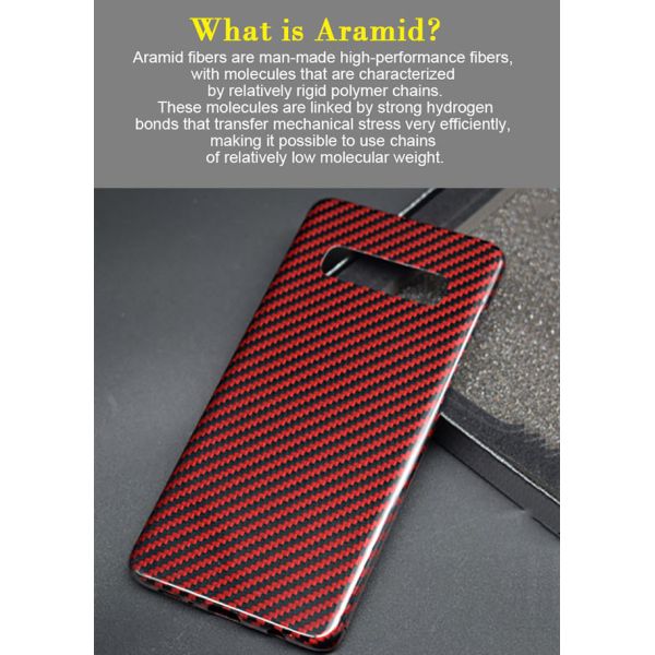 Logo Printed Military Material Samsung S10 Aramid Fiber Case