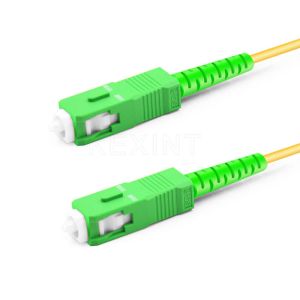 G657A1 3M SC APC Simplex Optical Fiber Patch Cable FTTH LSZH 2.0MM Single Mode