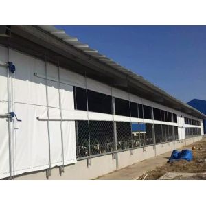 Pvc White Waterproof Tarpaulin For Poultry Side Curtain