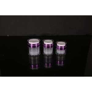 hand lip crystal pump empty square white Screen Printing Airless 30ml Cosmetic