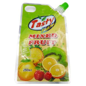 Food Grade OEM Logo Printed Stand-up Spout Pouches with Nozzle For Liquid