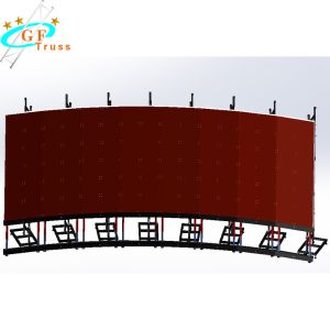 Cheap Trussing hanging led video function screen wall indoor p3.91 for sale