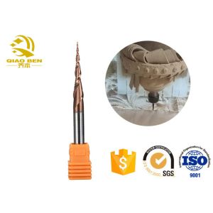 Straight Shank Tapered Ball Nose End Mill Tungsten Carbide End Mill 50 Degree