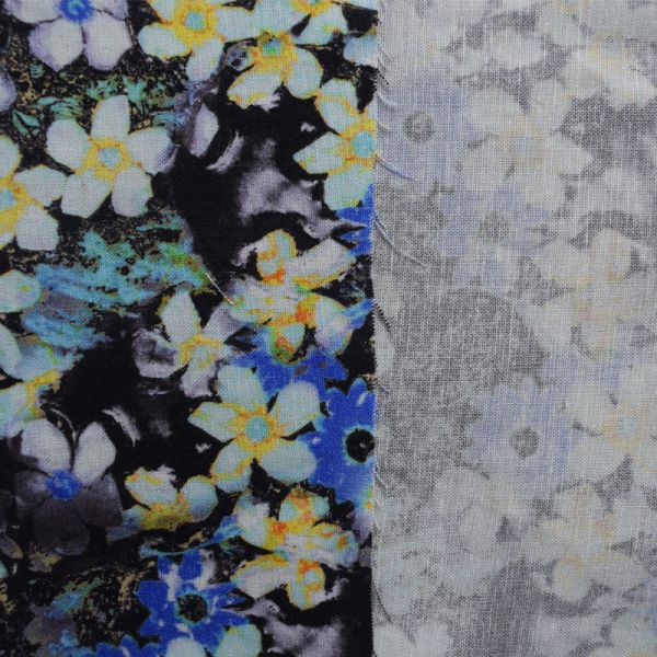 Woven 100% Viscose Rayon Fabric Digital Printed Rayon Challis Textile Floral Pattern