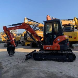 Japan Mini Crawler Kubota U55 U55-5 Uesd Excavator in Shanghai with and Kubota
