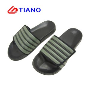Cheap Stripes Style Soft Velcro Footbed Summer Slipper Shoes for sale