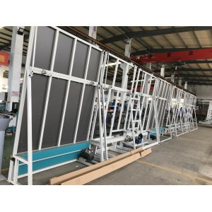 Vertical Insulating Glass Production Line , using servo control size slice