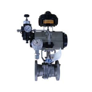China Water Media Pneumatic On Off Valve DN25-DN500 With ISO 9001 Pneumatic Air Control Valve on sale