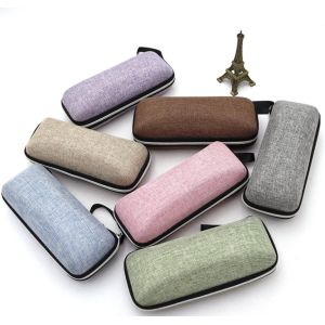 Zipper PU Velvet EVA Hard Shell Carrying Case For Glasses Storage