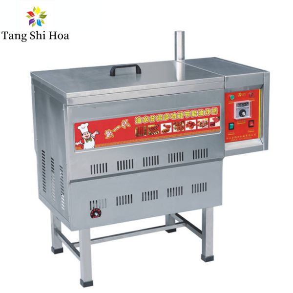 Quality Oil Water Mixed Floor Type Gas Fryer Machine 38L Chicken Fries wholesale
