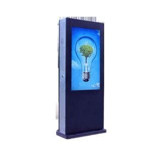 Floor Standing Digital Signage Monitor Display , Digital Outdoor Signs Wifi 43