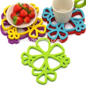 High Quality New Design Beautiful Flower Hot Pod Mat Multifunctional Coaster