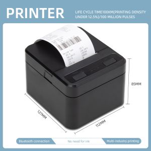 58mm Direct Thermal Bill Cashout Ticket Printer with and Curves Printing Content